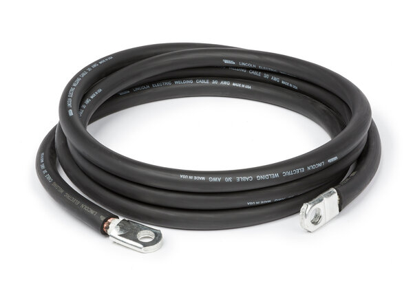 Weld Power Cable - Lug to Lug (3/0, 600A, 60%) - 10 ft. (3 m